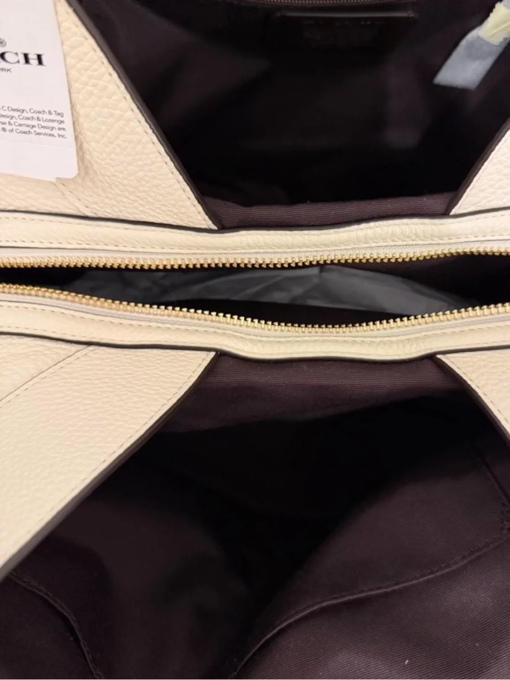 Coach Lexy Pebble Leather Shoulder Bag with Gold-Tone Hardware